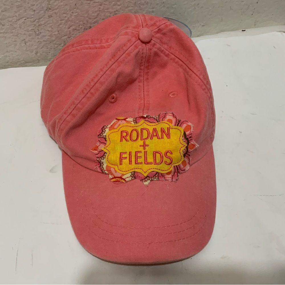 Rodan + Fields adjustable distressed baseball hat